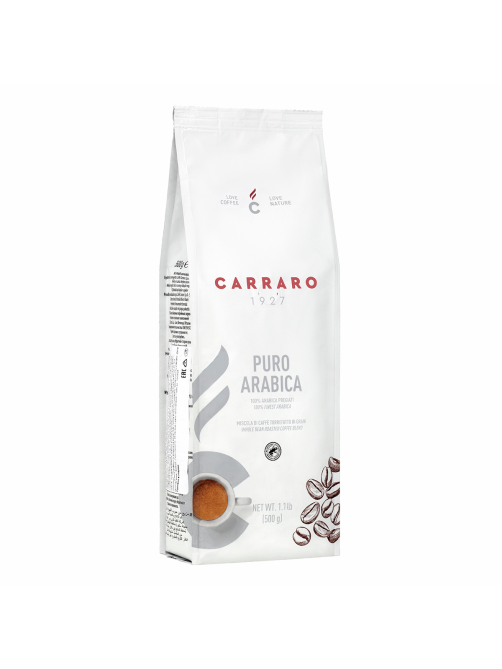 Кофе Carraro Arabica 100% в зернах, 500г