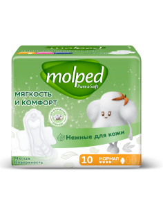 Прокладки Molped Normal Мягкость и комфорт, 10шт