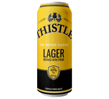 Пиво Thistle lager светлое, 0.473л
