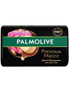 Мыло туалетное твердое Palmolive Роскошь Масел с маслом макадамии, 90г
