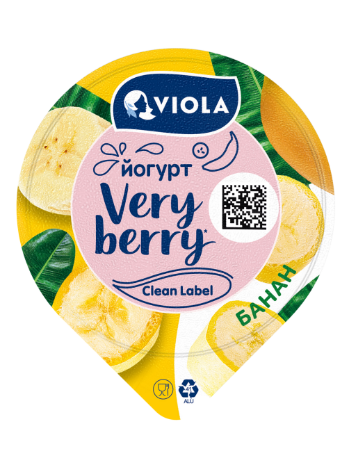 Йогурт Viola банан 2.6%, 180г