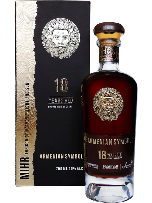 Коньяк Armenian Symbol 18 лет в подарочной упаковке, 0.75л