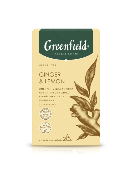 Чай Greenfield Natural Tisane Джинджер 20шт, 36г