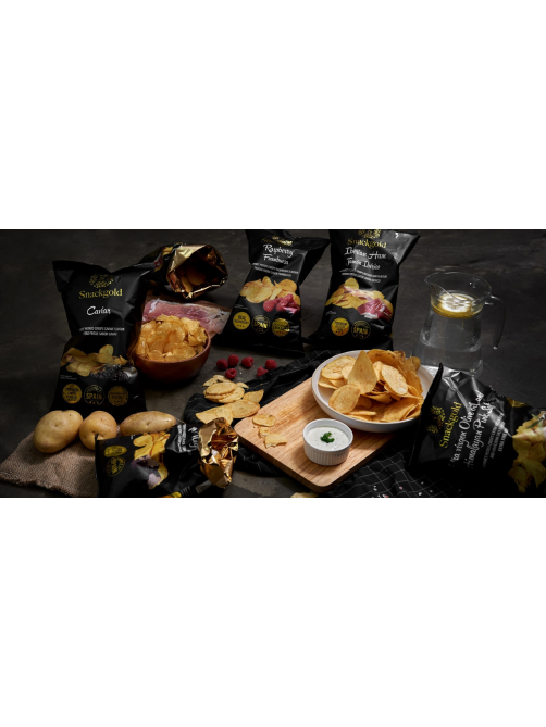 Чипсы Snackgold со вкусом оливкового масла и Гималайской розовой солью, 125г
