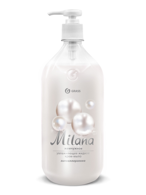 Мыло жидкое Grass Milana жемчужное, 1л