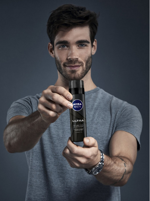 Гель для бритья Nivea Men с активным углем, 200мл