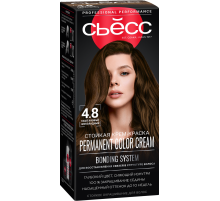 Крем-краска для волос Сьёсс Color 4-8 Каштановый шоколадный, 50мл