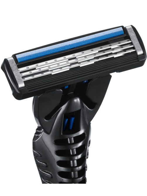 Бритва мужская BIC Flex 3 Hybrid 3 лезвия плавающая головка, 1 ручка и 2 сменные кассеты