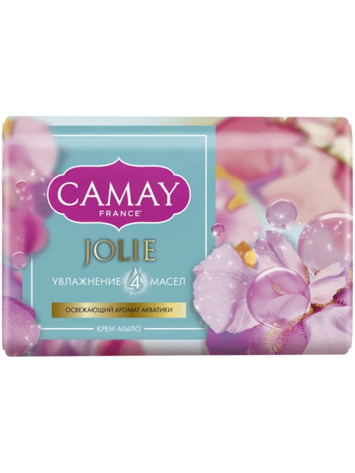Мыло туалетное Camay Jolie Увлажнение 4 масел, 85г