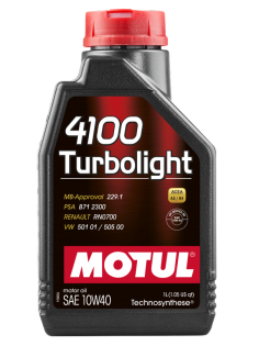 Масло моторное Motul 4100 Turbolight 10W40, 1л