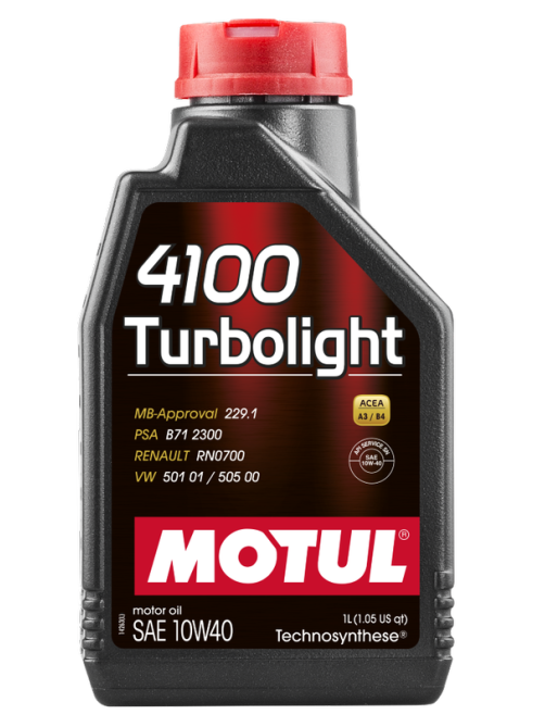Масло моторное Motul 4100 Turbolight 10W40, 1л