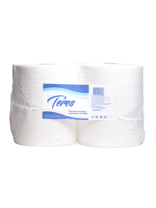 Бумажные полотенца Teres рулонные матик 2 слоя, 2 рулона