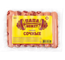 Сосиски Папа Может сочные вареные, 350г