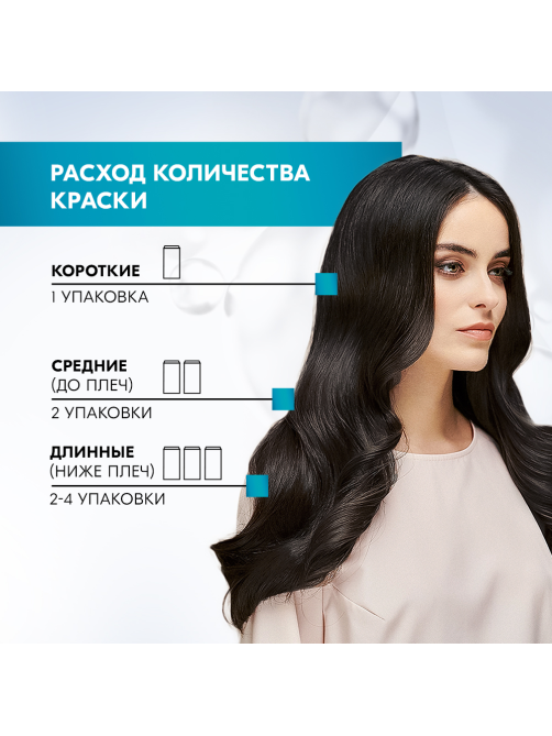 Краска для волос Глисс Кур Уход и Увлажнение 6-0 Светло-каштановый, 110г