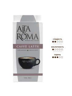 Кофе Alta Roma Caffe Latte молотый, 250г
