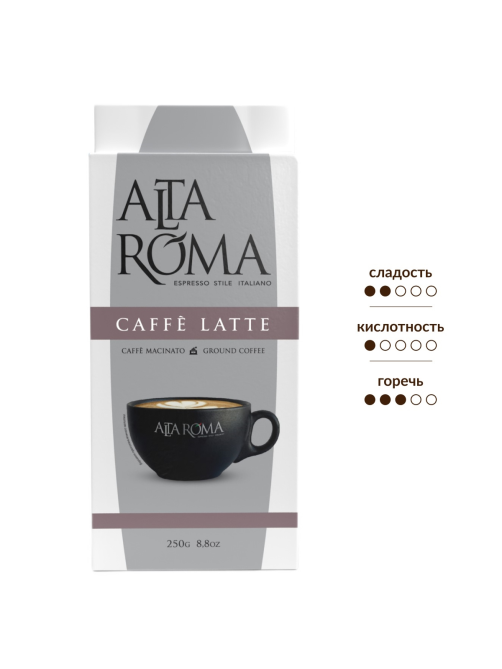 Кофе Alta Roma Caffe Latte молотый, 250г