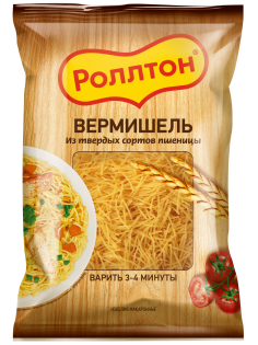 Макароны вермишель Роллтон высший сорт, 400г