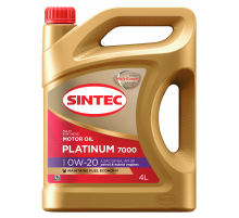 Масло моторное Sintec Platinum Sae 0W-20 Api SP синтетическое, 4л