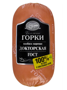 Колбаса Ближние горки Докторская вареная, 400г