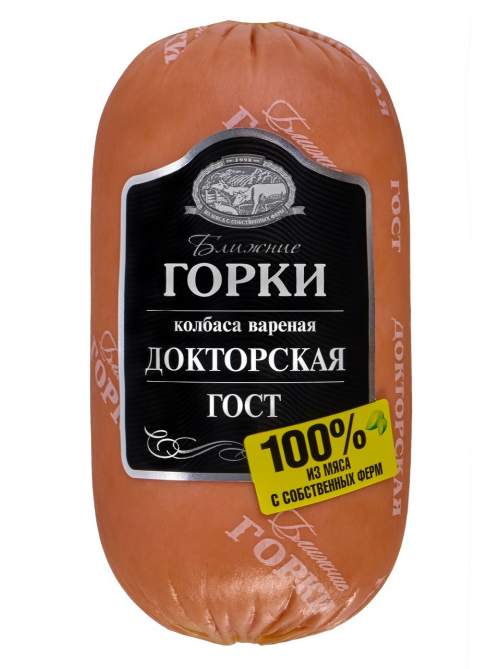 Колбаса Ближние горки Докторская вареная, 400г