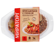 Фрикадельки Мираторг с гречкой под красным соусом, 260г