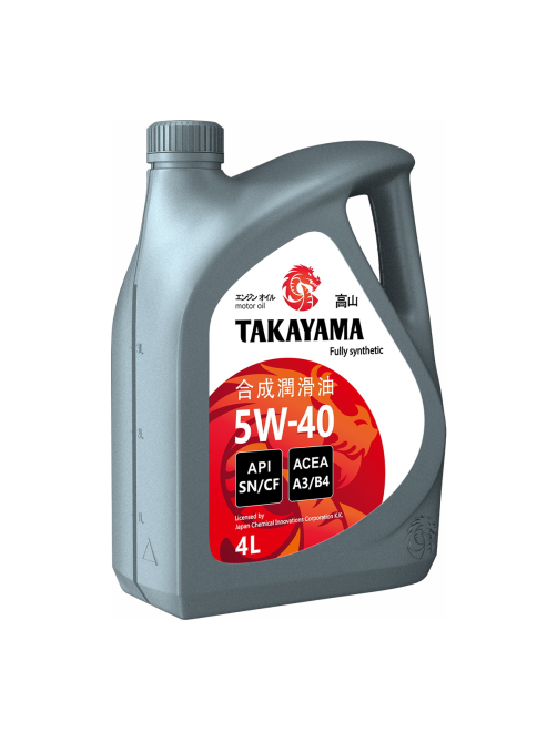 Масло моторное Takayama Sae 5W-40 синтетическое, 4л