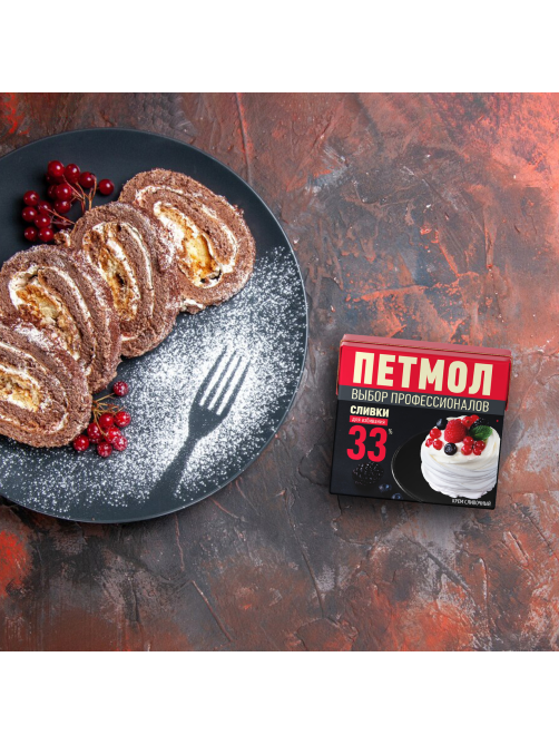 Сливки Петмол ультрапастеризованные 33%, 500г x 12 шт