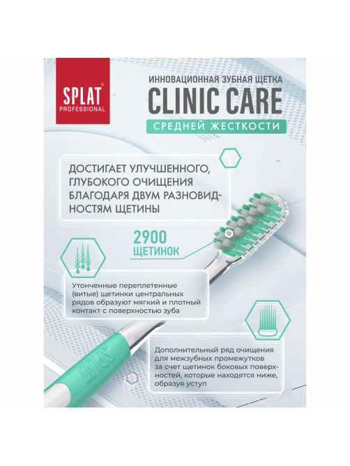 Зубная щетка Splat Professional Clinic Care средняя