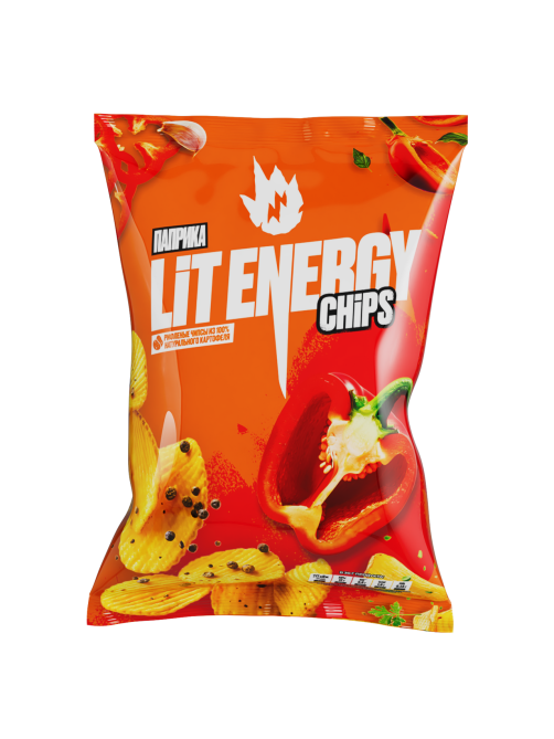 Чипсы Lit Energy паприка, 120г