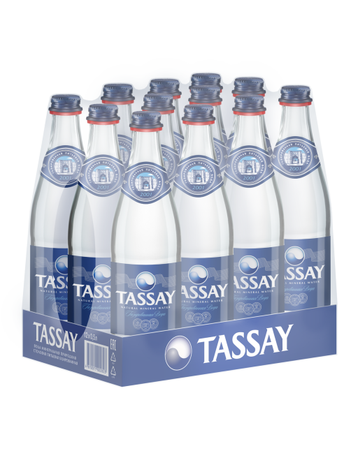 Вода Tassay газированная стекло, 500мл