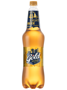 Пиво Gold Mine Beer светлое, 1.15л