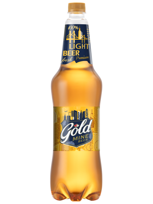 Пиво Gold Mine Beer светлое, 1.15л