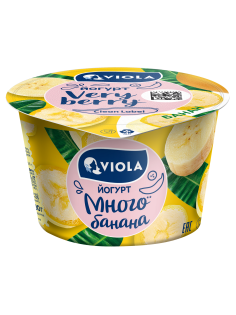 Йогурт Viola банан 2.6%, 180г