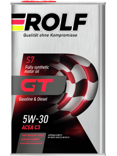 Масло моторное Rolf GT Sae 5W-30 Api SN/CF синтетическое, 1л