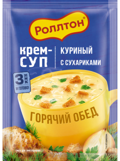 Крем-суп Роллтон куриный с сухариками, 21г