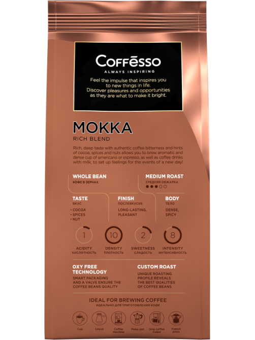 Кофе Coffesso Mokka молотый, 250г