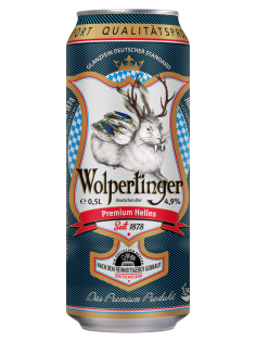 Пивной напиток Wolpertinger Premium Helles светлое, 0.5л