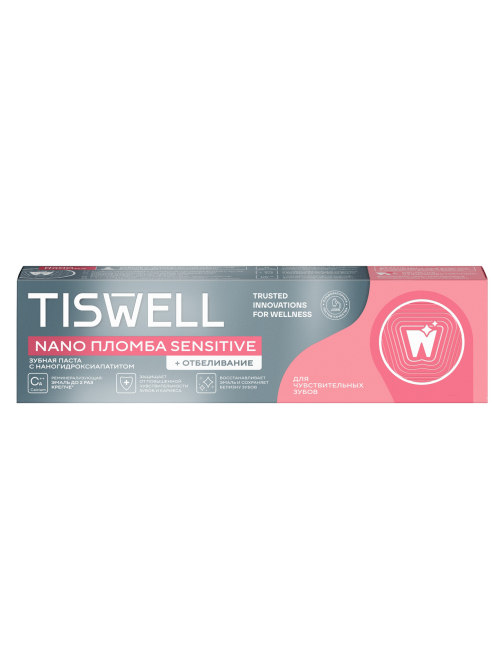 Зубная паста Tiswell Nano Sensitive пломба отбеливание, 110г