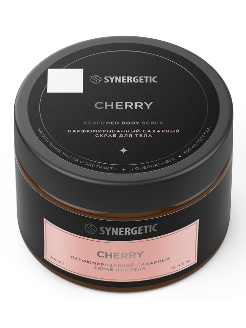 Скраб для тела Synergetic парфюмированный вишня, 300мл