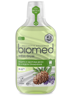 Ополаскиватель для полости рта Biomed Well Gum мята, 500мл