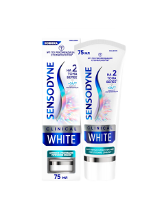 Зубная паста Sensodyne Clinical White Активное Отбеливание и укрепление эмали, 75мл