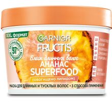 Маска для волос Garnier Fructis Superfood Ананас 3в1 для длинных и тусклых волос, 390мл