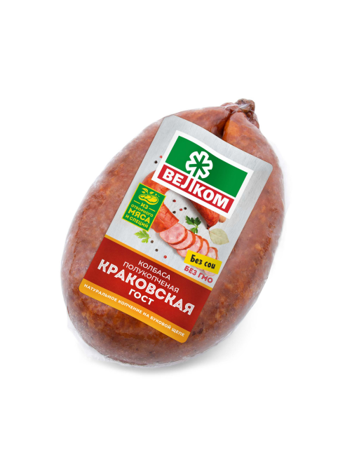 Колбаса Велком Краковская полукопченая, 360г