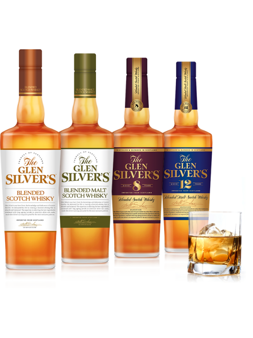 Виски Glen Silvers blended в подарочной упаковке, 0.7л