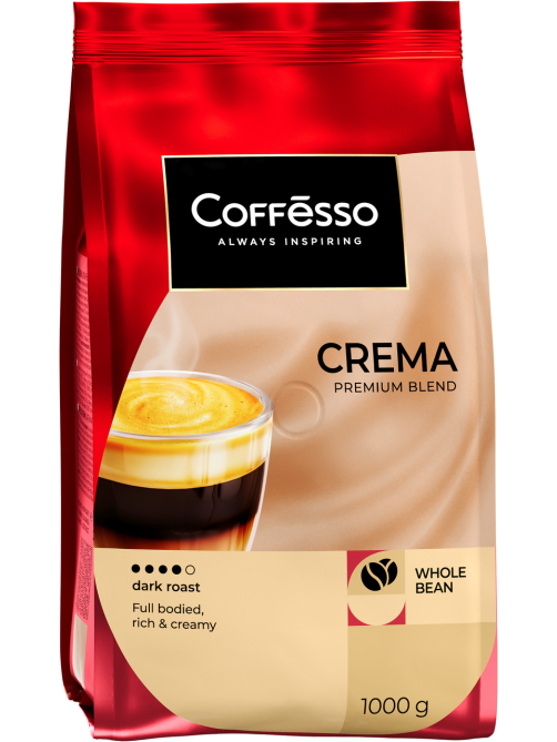 Кофе Coffesso Crema зерновой, 1кг