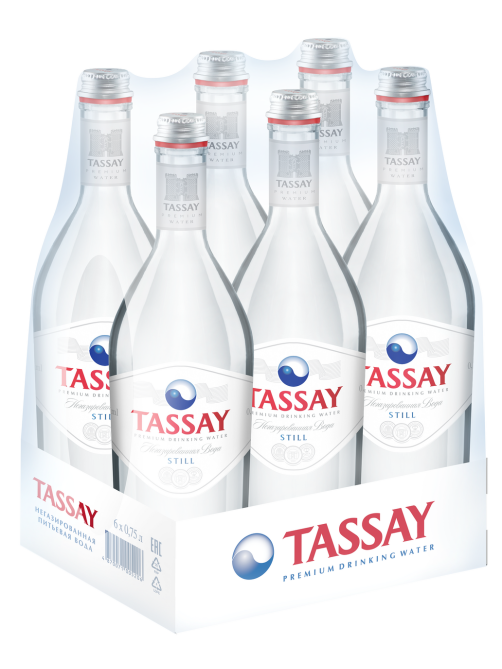 Вода Tassay минеральная негазированная стекло, 750мл