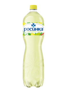 Вода Росинка Лайт со вкусом лимона и лайма питьевая газированная, 1.5л