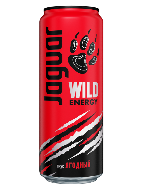 Энергетический напиток Jaguar Wild Energy ягодный, 450мл x 12 шт