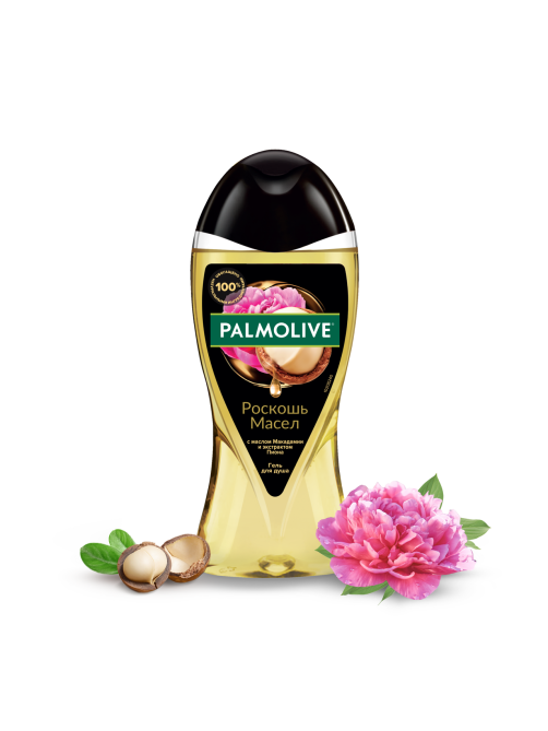 Гель для душа женский Palmolive Роскошь масел с маслом Макадамии и экстрактом Пиона, 250мл