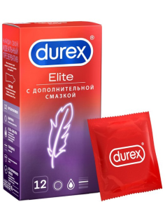 Презервативы Durex Elite сверхтонкие с дополнительной смазкой, 12шт
